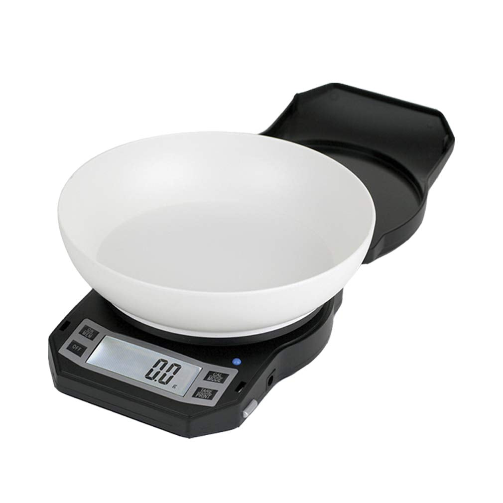 Precision Digital Kitchen Weight Scale, Food Measuring Scale With Bowl 3Kg X 0.1G (Black), Lb-3000 - American Weigh Scales