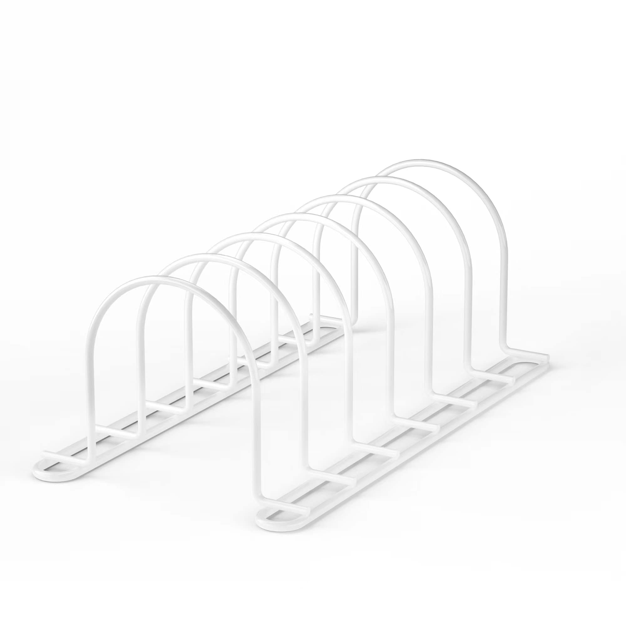 Jaq Pot Lid Rack Organizer, 10.5'' Kitchenware Dividers Holder For Plates, Pans, Cutting Boards, Muffin Tins, Baking Sheets In C