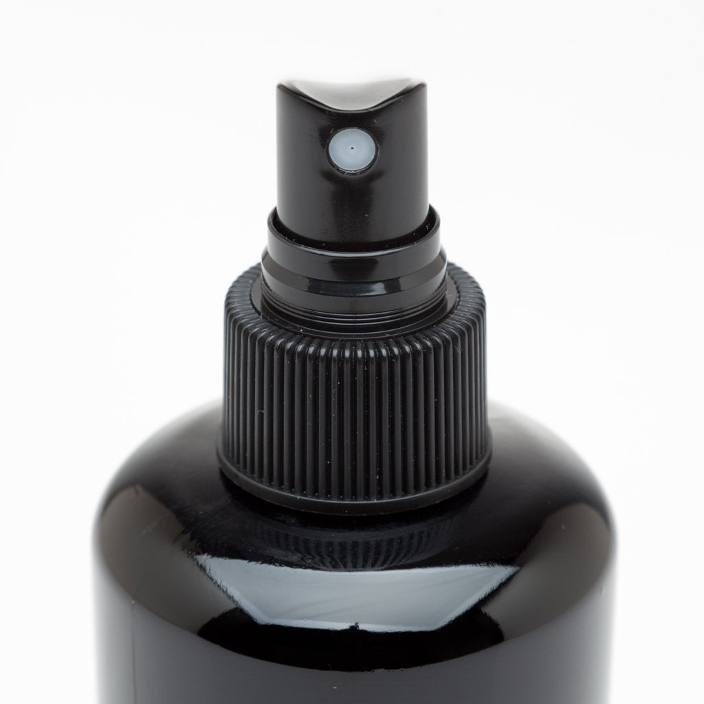 Infinity Jars 200 Ml (6.7 Fl Oz) Black Ultraviolet Glass Fine Mist Spray Bottle Cleaning Products Refillable Containers Homemade