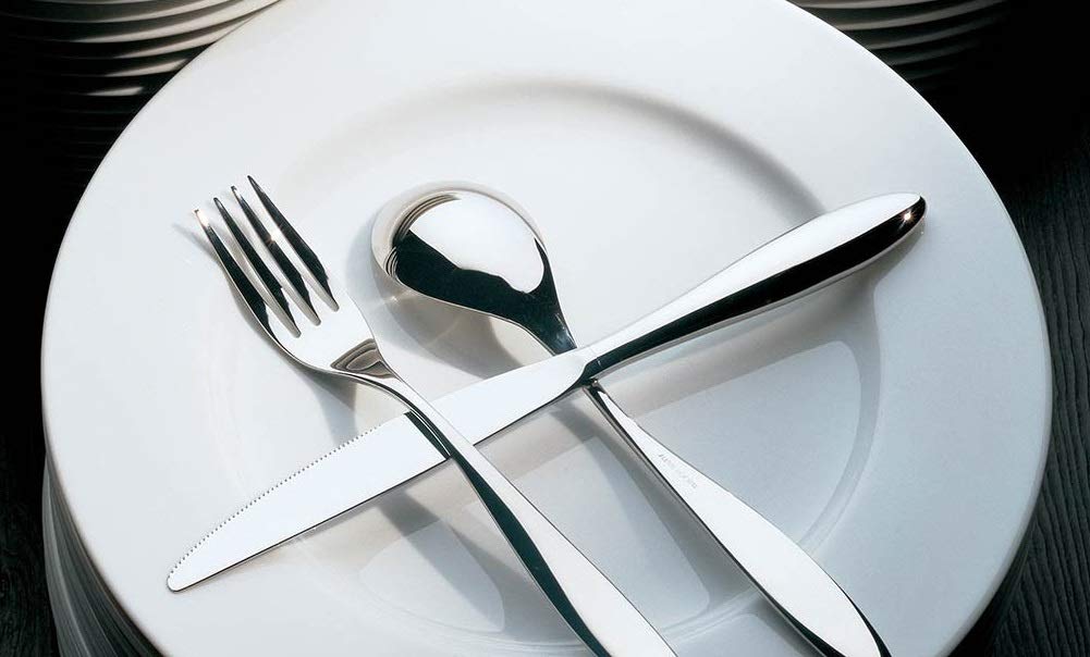Alessi Mami Dessert Fork, One Size, Silver
