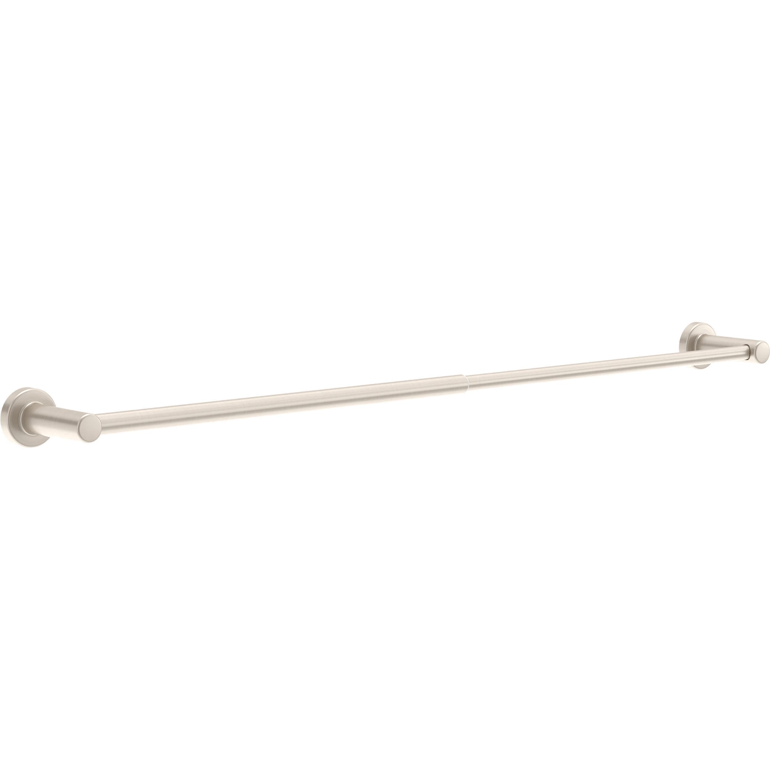 Franklin Brass Wake (1-Pack) Telescoping 15-1/2 - 29 Adjustable Towel Holder Satin Nickel Wall Mounted Towel Bar Expandable Towe