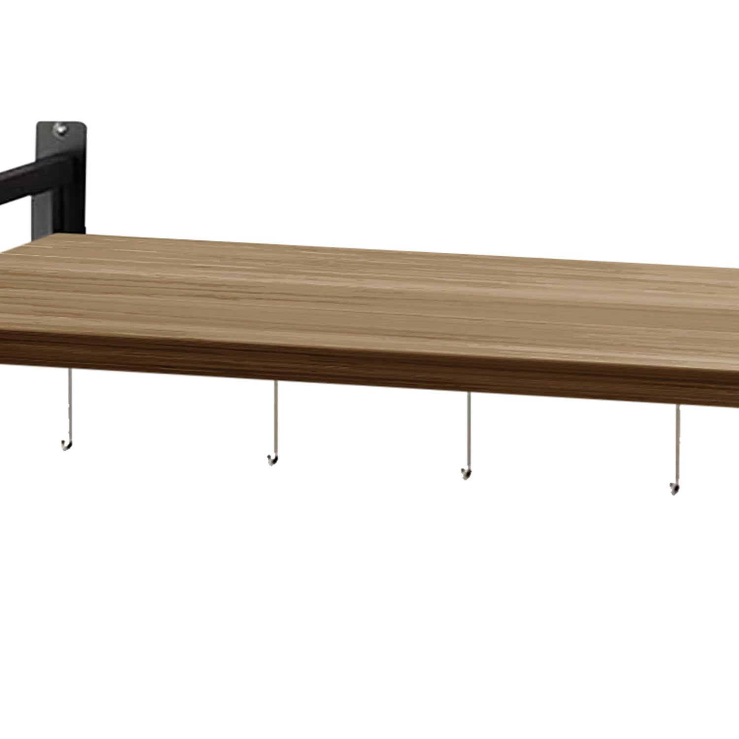 Urban Decor Wall Mount Microwave Oven Rack - Metal Holder Storage Stand - Cooker Utensils Dish Shelf Organizer with Hooks for Ho