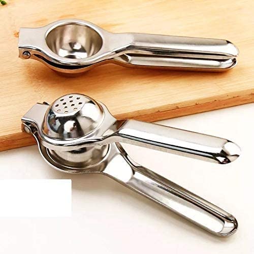 Adbhutanand Stainless Steel Lemon Squeezer With Bottle Opener Attached, Hand Press Lemon Juicer Steel Lemon Squeezer