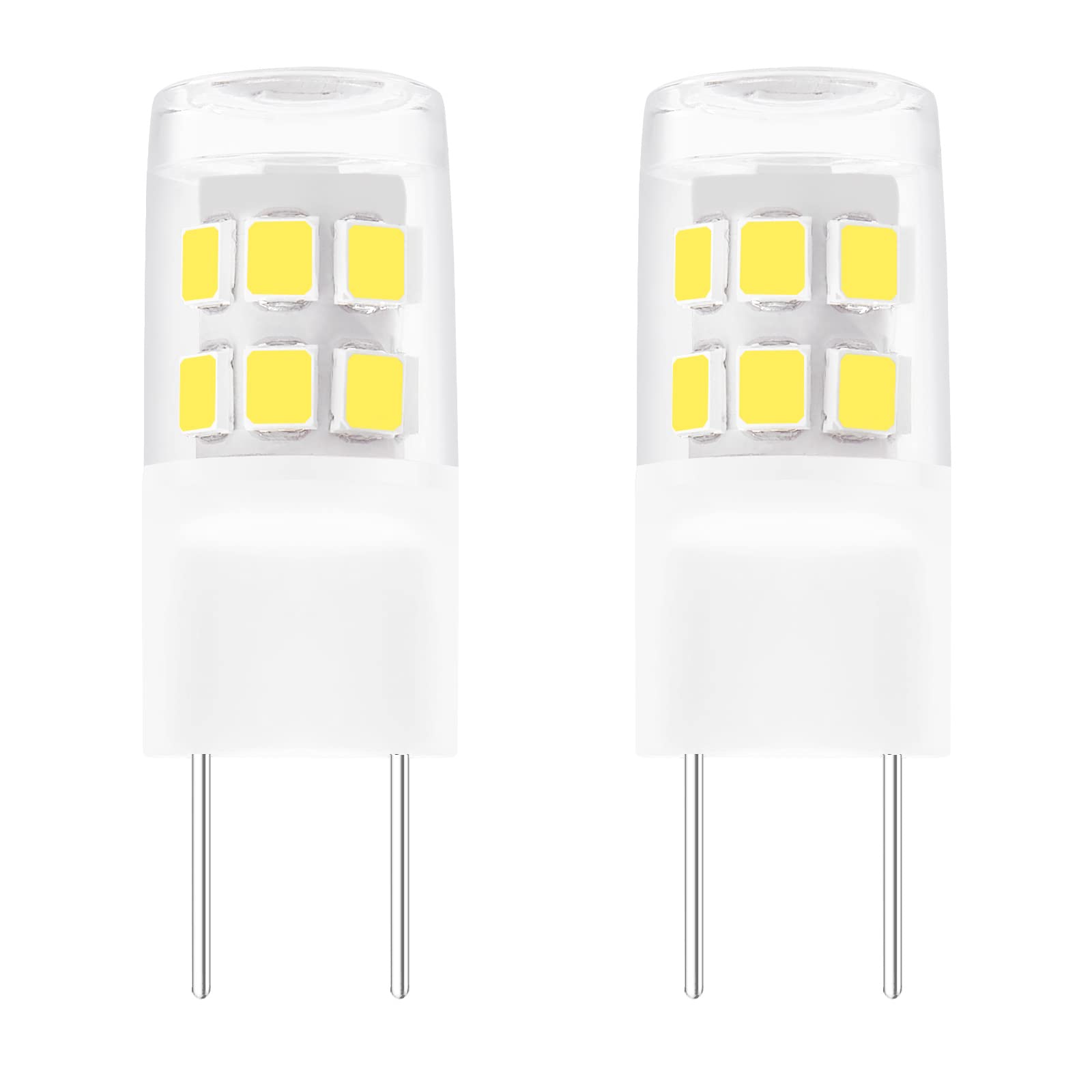 Yucclim Led Bulb G8 T4 Bi-Pin Base 120V 2W 20W Equivalent, Microwave Halogen Lamp Wb25X10019 Wb08X10057 Wb25X10026 For 6912A4000