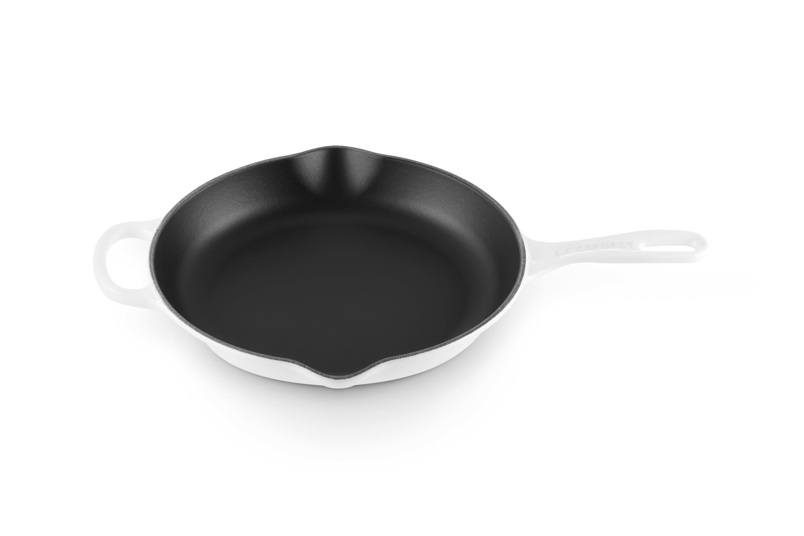 Le Creuset Enameled Cast Iron Signature Iron Handle Skillet, 10.25'' (1-3/4 Qt.), White