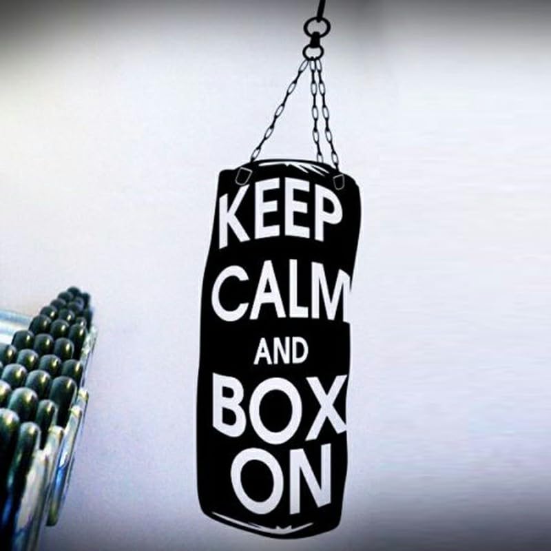 GADGETS WRAP Wall Decal Vinyl Sticker Boxing Keep Calm And Box on for Office Home Wall Decoration