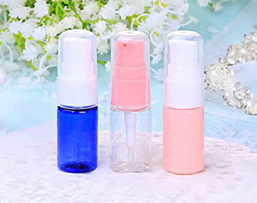 Erioctry 10Ml Portable Empty Refillable Bottle Cream Shampoo Lotion Treatment Pump Bottle With Cap Travel Bottles Toiletries Liq