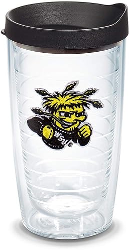 Tervis Made in USA Double Walled Wichita State University Shockers Insulated Tumbler Cup Keeps Drinks Cold & Hot  16oz  Primary Logo