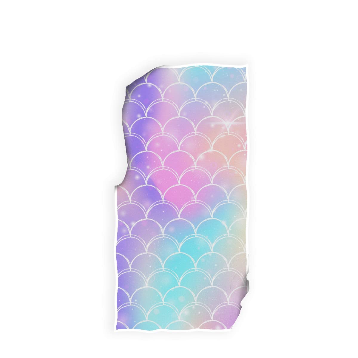 Wamika Glittering Mermaid Scale Hand Bath Towel Shower Towels Set Purple Pink Turquoise Kitchen Hanging Gym Fingertip Bathroom T