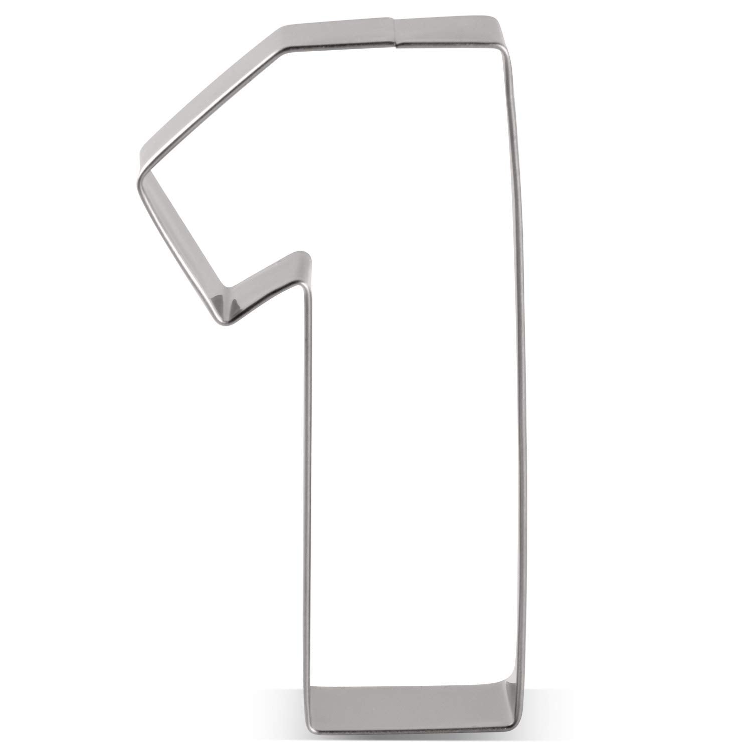 Liliao Number 1 Cookie Fondant Biscuit Cutter For Birthday/Anniversary/Special Day - 2 X 3.6 Inches - Stainless Steel