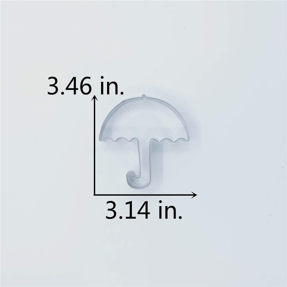 Liliao Umbrella Cookie Cutter - 3.2 X 3.5 Inches - Stainless Steel