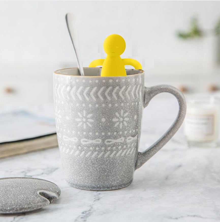 Leden Tea Infuser For Loose Tea Cute Tea Diffuser Fine Mesh Tea Steeper Stainless Steel And Silicone Tea Strainer For Cup And Mu