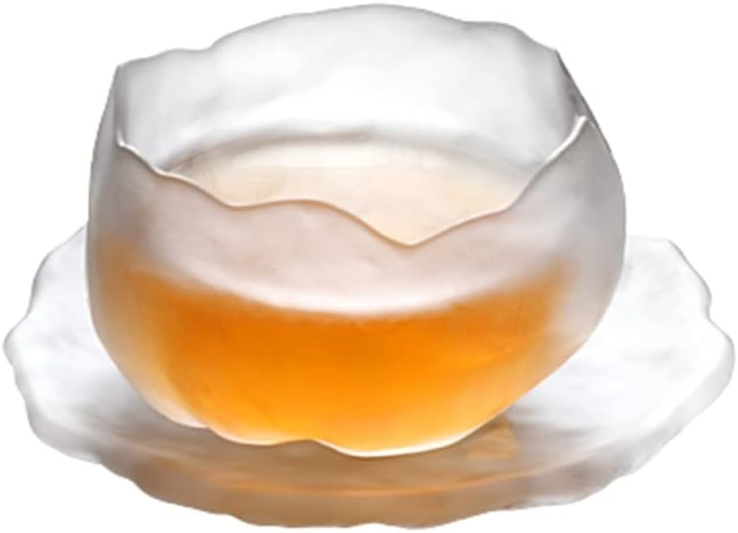 Kpng Glass Tea Cup With Saucers, Coffee Cups For Home Use, Household Items, Japanese Mini Personal Small Tea Cup, Thickened Glas