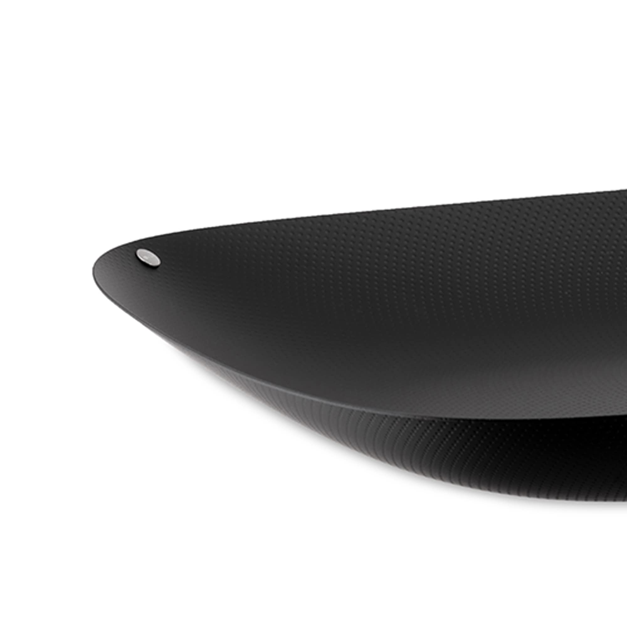 Alessi Moir  , Rectangular tray in steel coloured with epoxy resin, black with relief decoration., One size