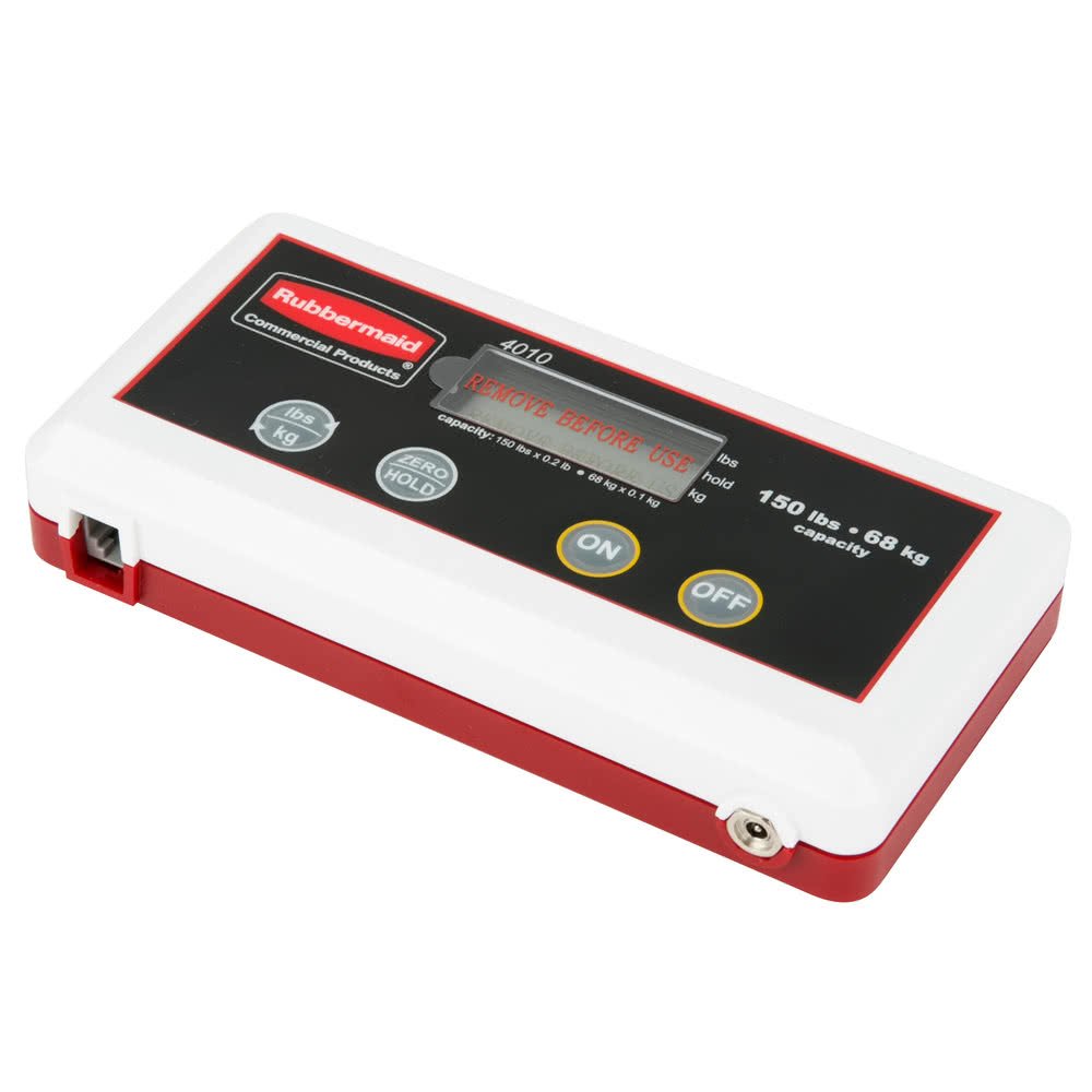 Rubbermaid Commercial Products Digital Receiving Scale, 150-Pound Capacity, Heavy-Duty Non-Skid Shipping And Postal Scale, Food