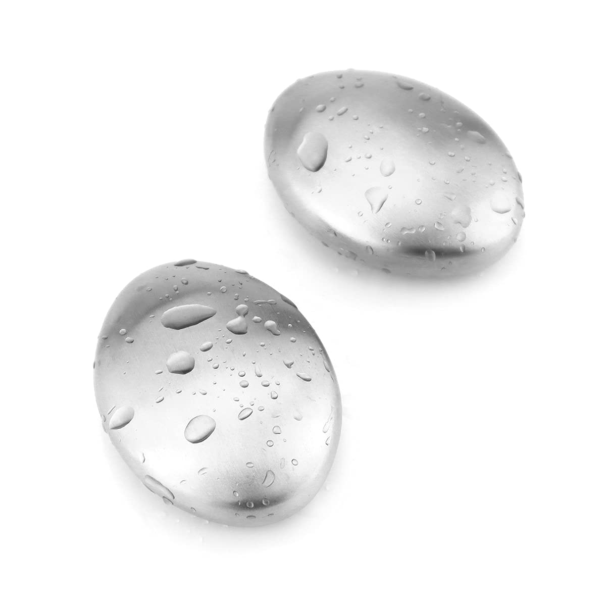 Leefone 2 Pcs Stainless Steel Soap, Magic Metal Odor Remover Bar Eliminating Smells Like Fish Onion Garlic Scents From Hands And