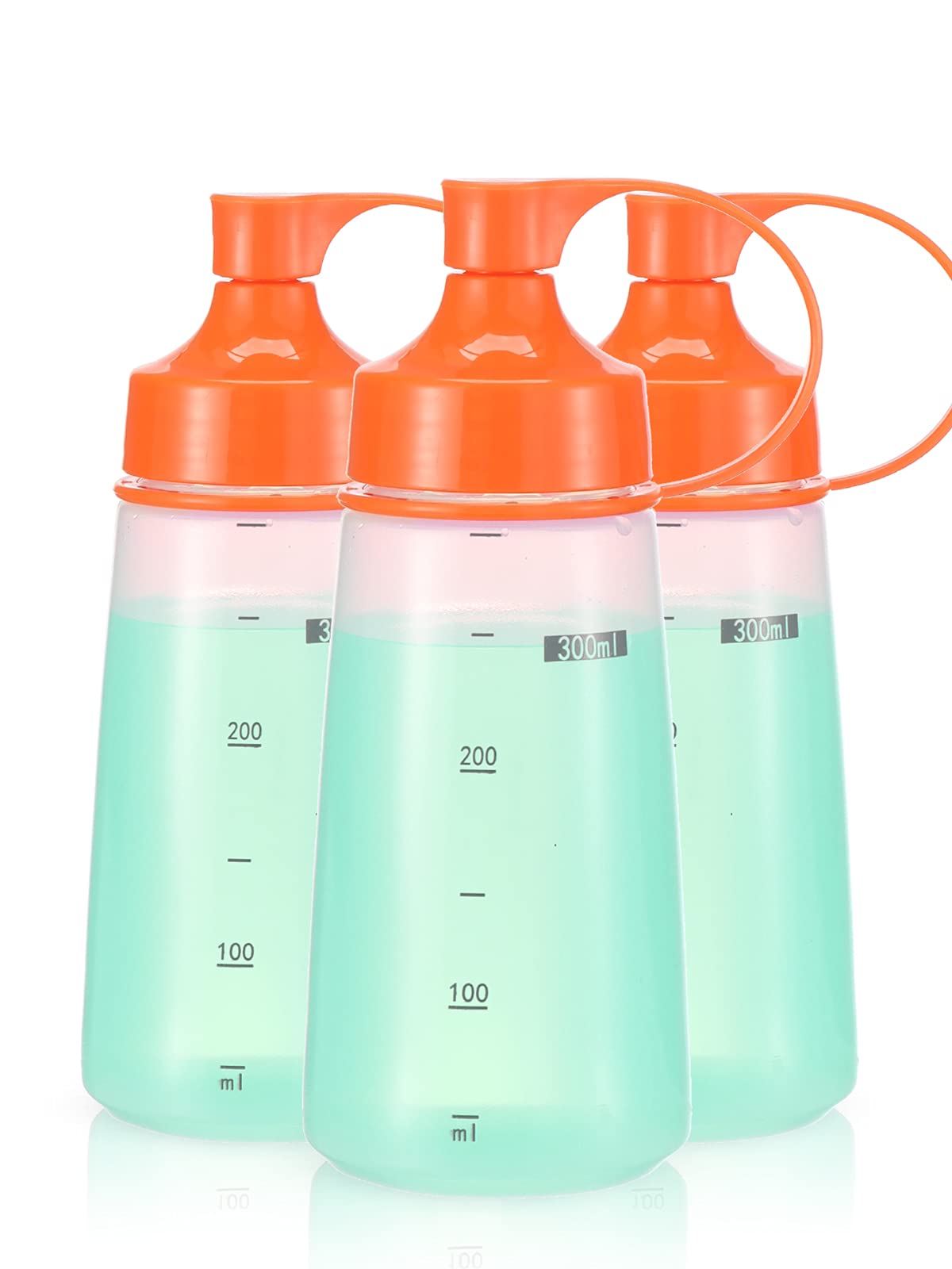 Oiununo Squeeze Bottles Wide Mouth - Pack Of 3 Condiment Bottle Squeeze Bpa Free For Chunky Sauces, Resin, Crafts, Condiment Squ