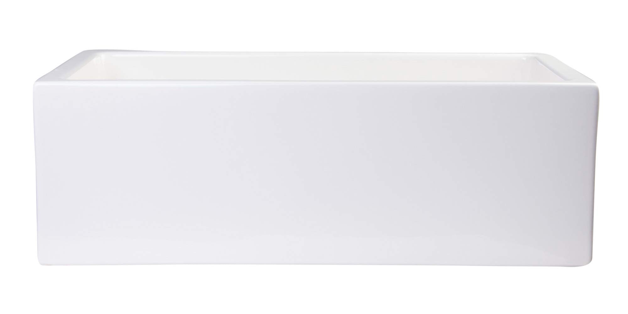 Alfi Brand Ab3018Sb-B Smooth Thick Wall Fireclay Single Bowl Farm Sink 30 Biscuit