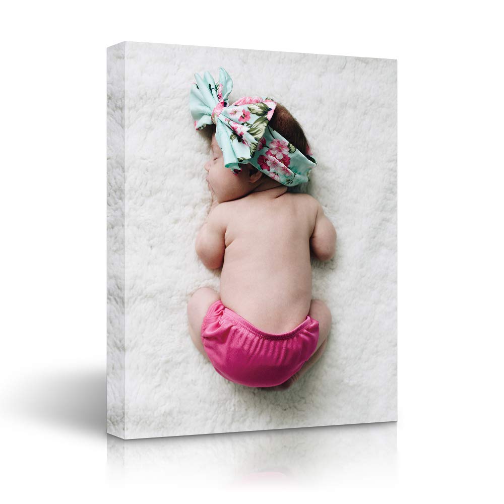 Signleader Canvas Prints With Your Photos, Personalized Canvas Wall Art, Custom Portrait Photo On Canvas - 8X10 Inches