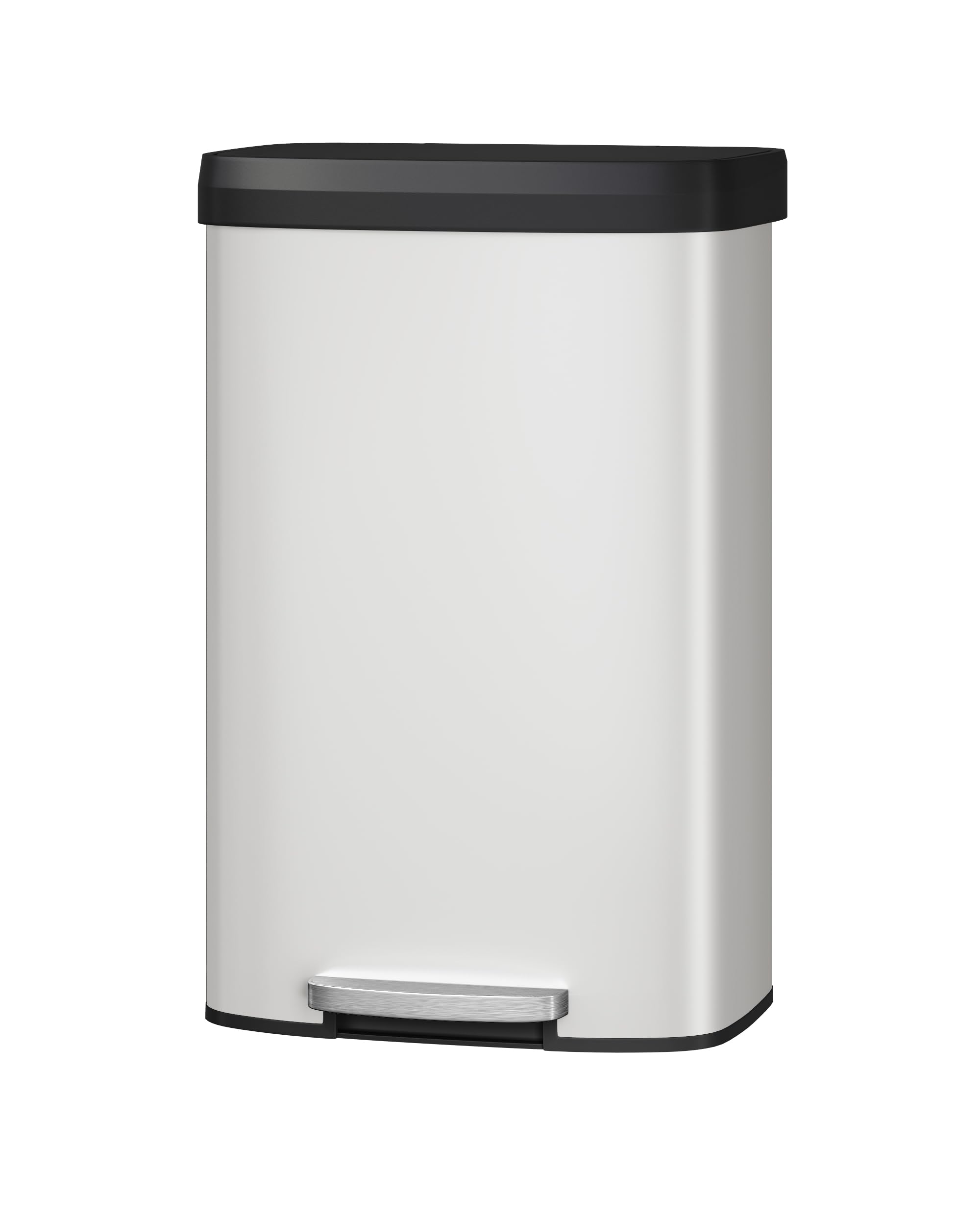 Garvee 21 gal / 80 L Metal Trash Can with Lid, Large Garbage Can for Kitchen, Rustproof Step-on Kitchen Metal Trash Bin with Lin