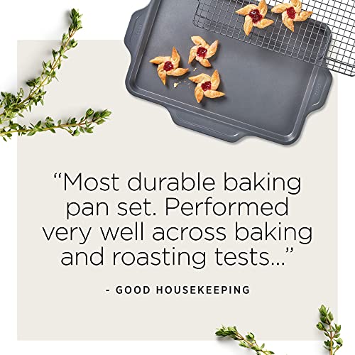 All-Clad Pro-Release Nonstick Bakeware Quarter Sheet Pan 13x9 Inch Oven Safe 450F Half Sheet  Cookie Sheet  Muffin Pan  Cooling & Baking Rack  Round Cake Pan  Loaf Pan  Baking Pan Grey