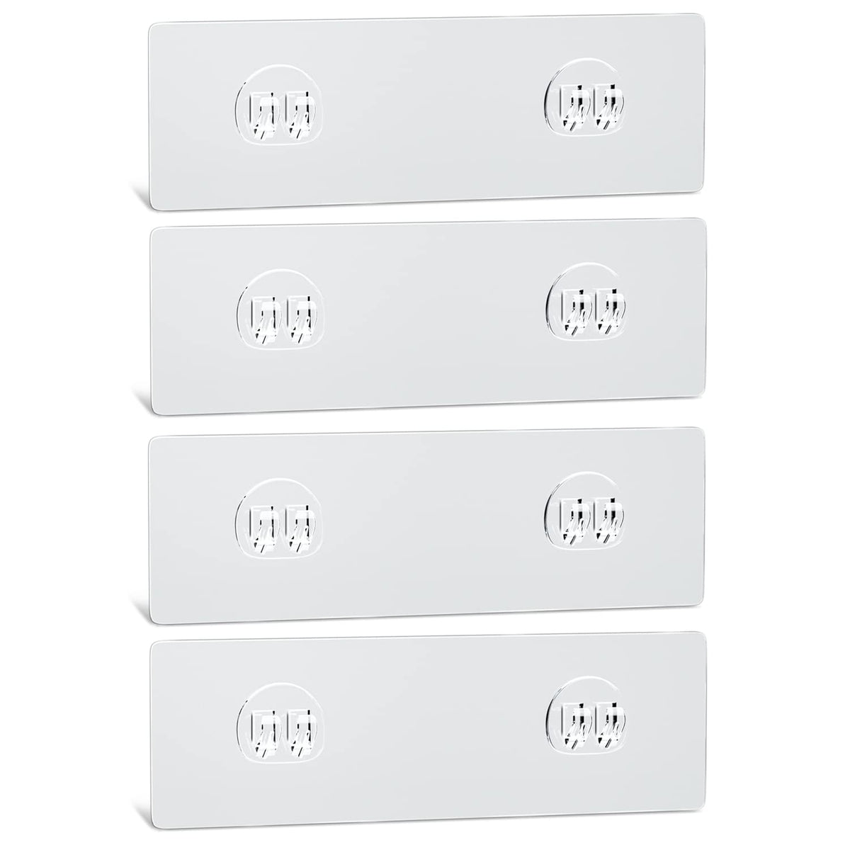 Aktecke Shower Caddy Adhesive Replacement, No Drilling Transparent Adhesive Wall Hooks For Corner Shower Organizer, Waterproof A