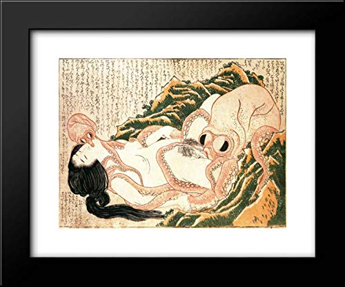 The Dream Of The Fisherman'S Wife 18X15 Framed Art Print By Katsushika Hokusai