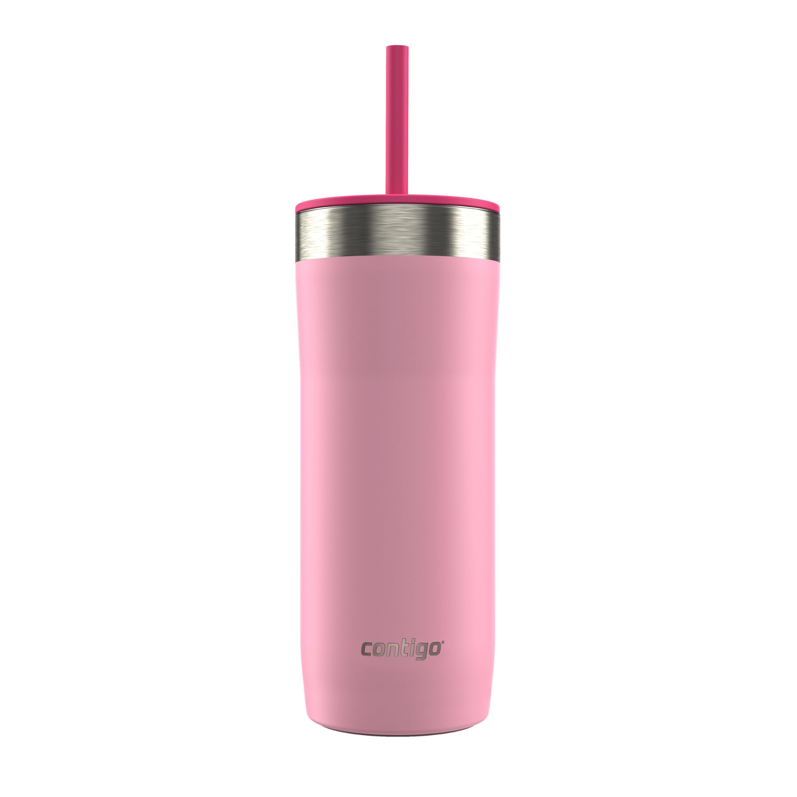 Contigo x Ally Love Stainless Steel Vacuum-Insulated Tumbler w/Straw, Autoclose Tech, Easy Clean Lid, Leak-proof Drinking, Keeps
