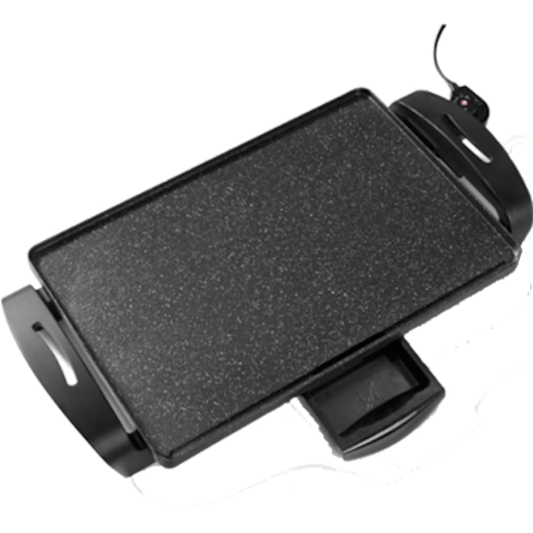 Starfrit The Rock Electric Griddle - Family Size (19 X 13) - Rock.Tec Non-Stick - Variable Temperature Control - 1500W