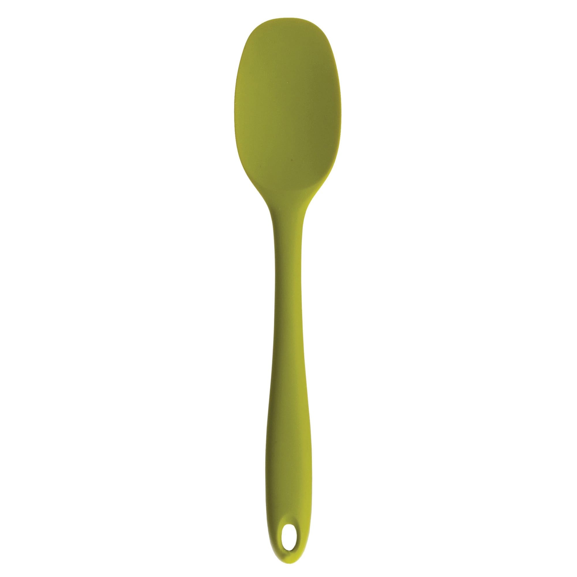 RSVP International Ela Series Heat Resistant Spatulas for Cooking & Baking Strong Silicone Wrapped Steel Rubber Scraper, Spoon, 