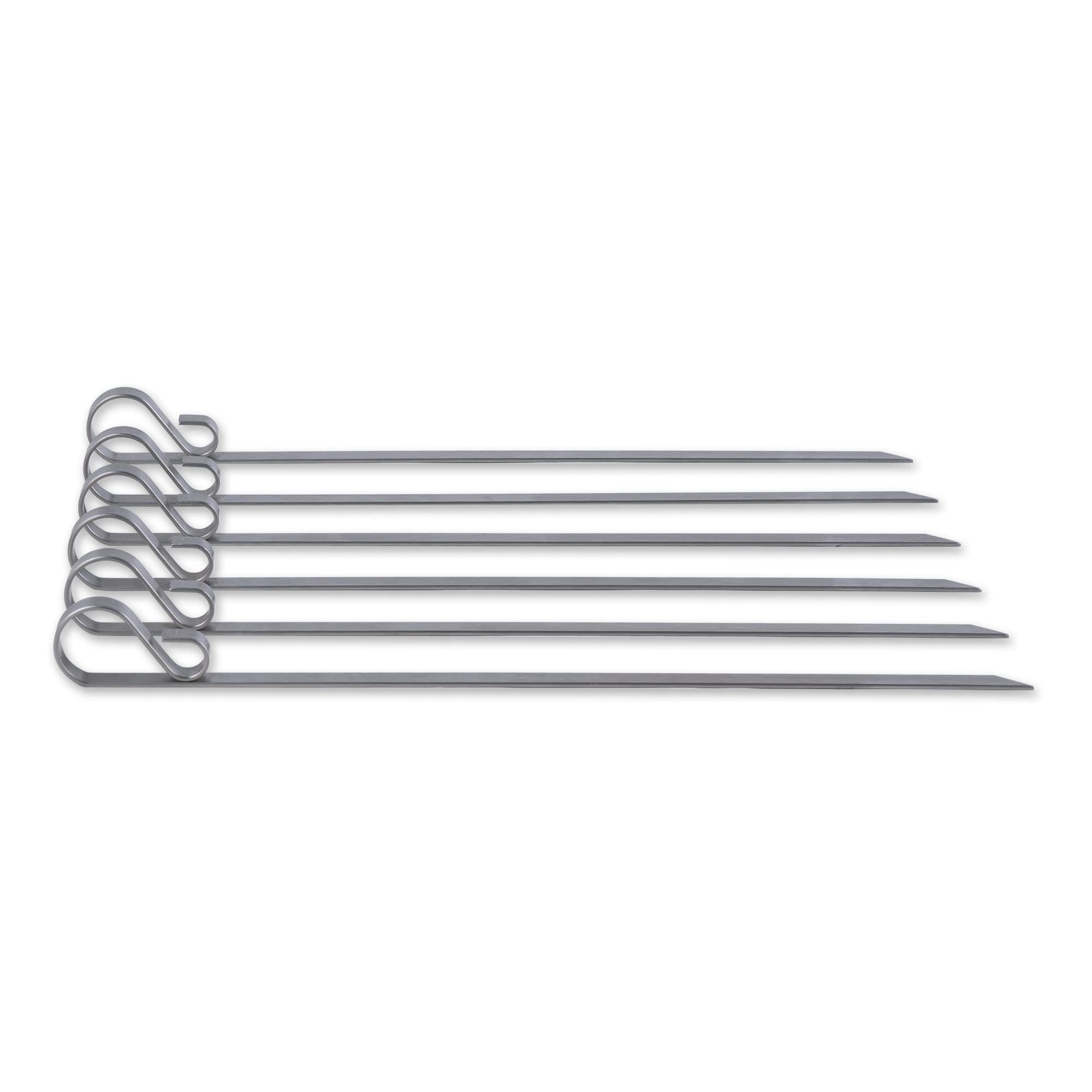 ENDURANCE STAINLESS STEEL FLAT SKEWERS  SET OF 6