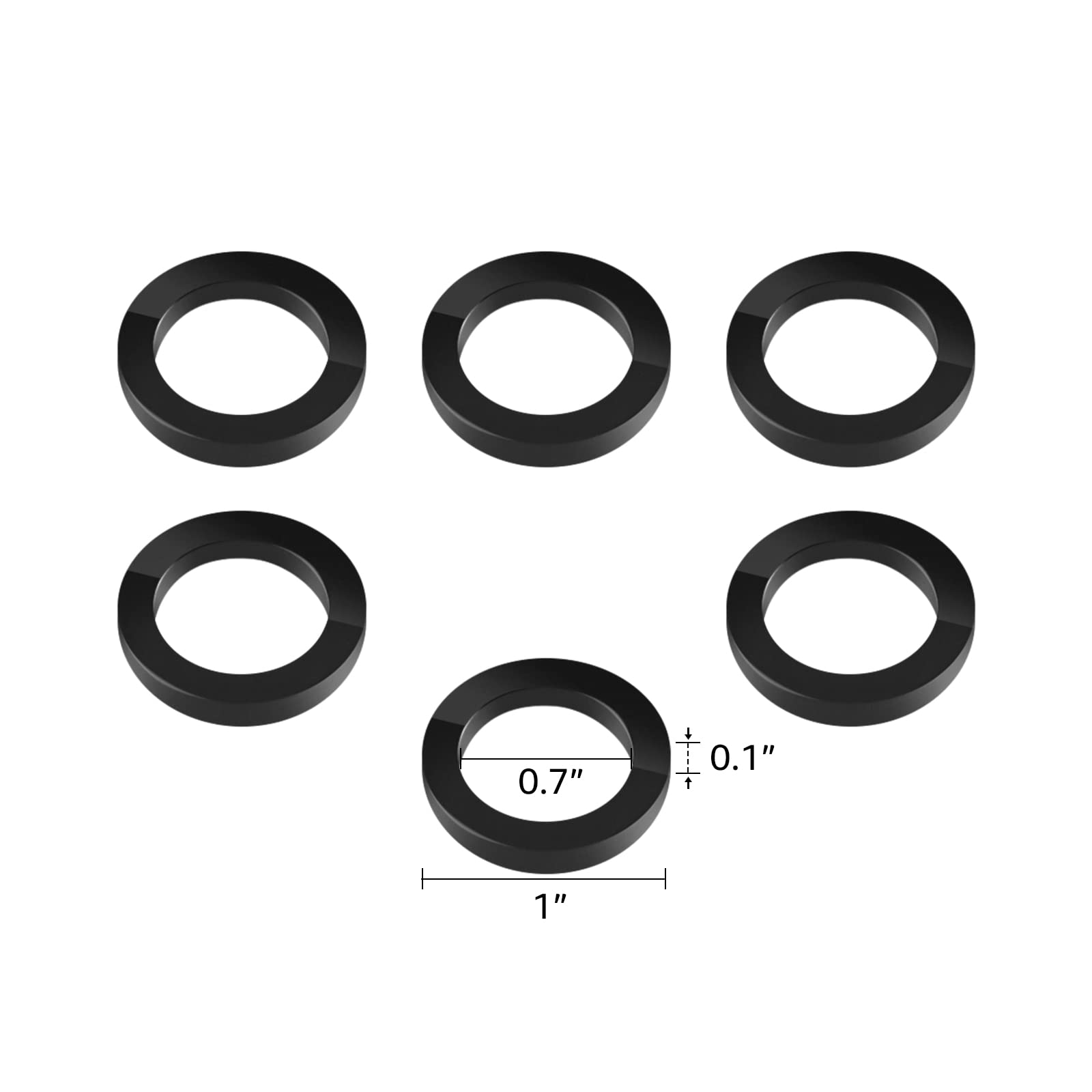 Ferroday 6 Rubber Gaskets For Stainless Steel Carbonation Cap Gasket Flat Washer Gaskets