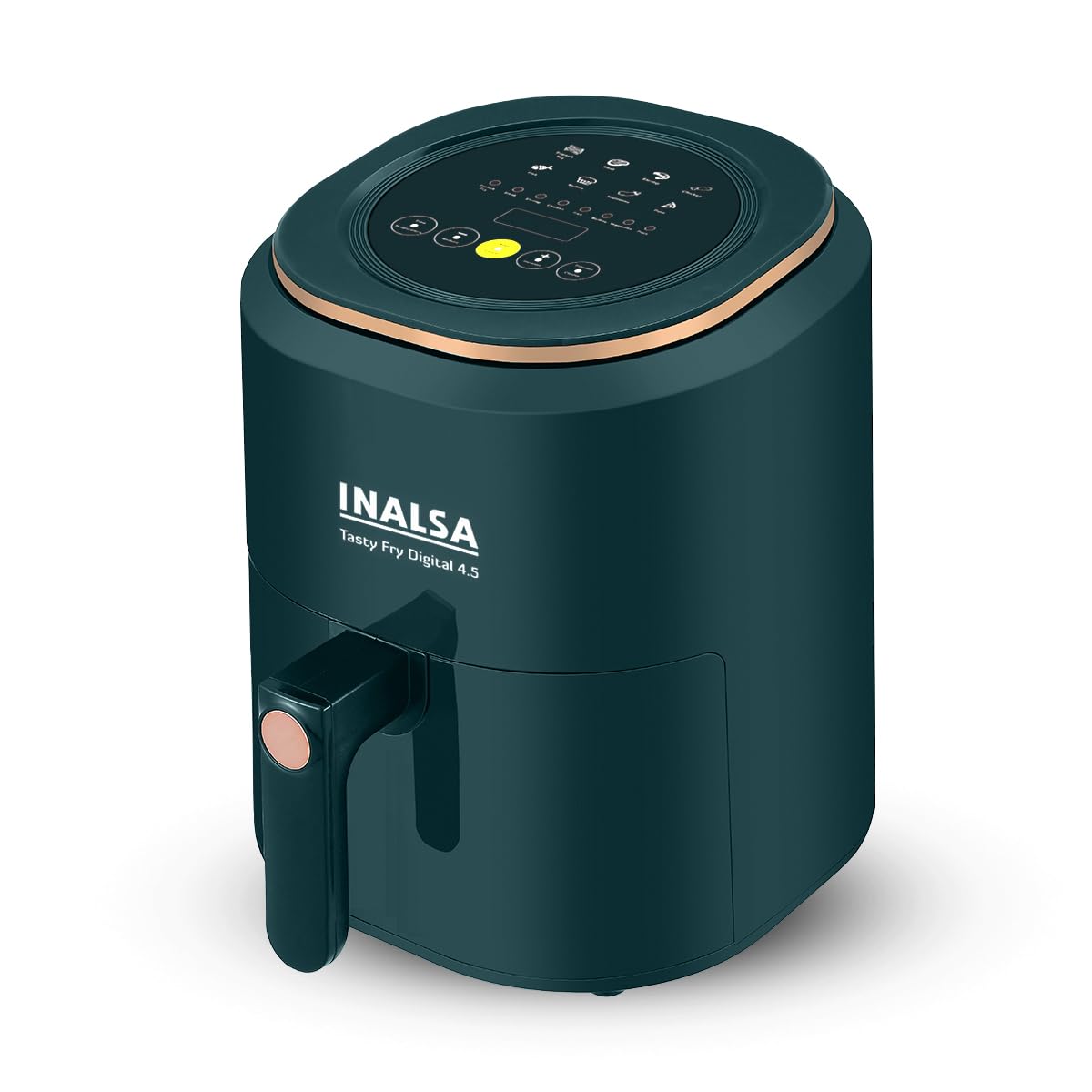 Inalsa Air Fryer 4.5 Ltr|1500 W With Air Crisp Technology|Temperature & Timer Control|8 Preset Menu & Digital Display|Air Fry, B