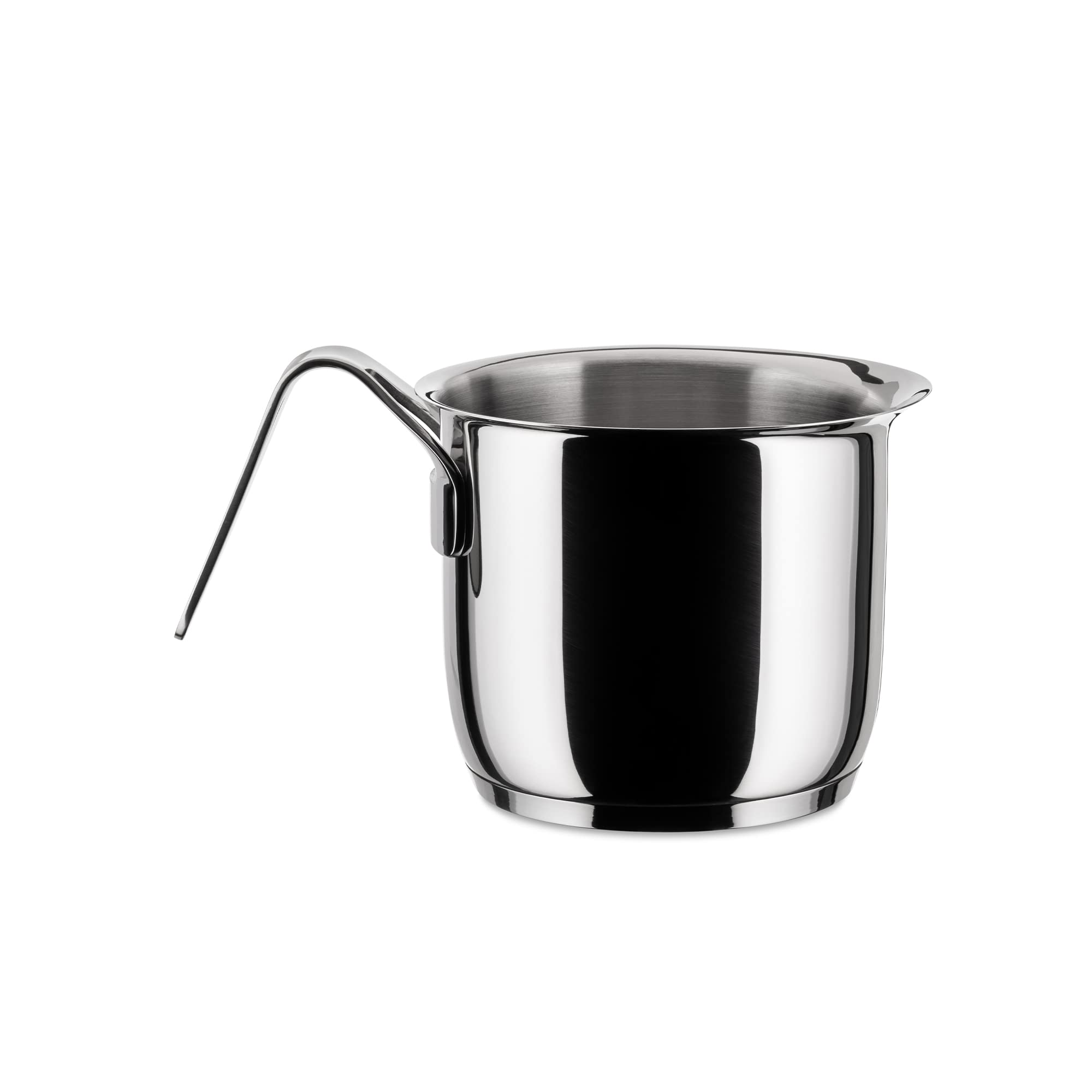 A Di Alessi,Ajm302 ''Pots & Pans'', Milk Boiler In 18/10 Stainless Steel Mirror Polished,2 Qt  Oz