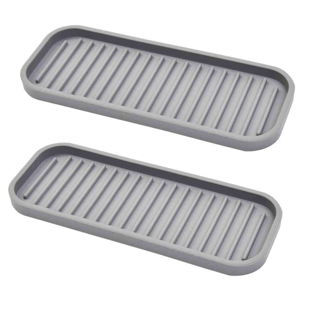 Mofason Silicone Soap Tray, Bathroom Kitchen Finishing Tray, Kitchen Sink With Soap Rack, Sponge Tray, Soap And Sponge Sink Orga