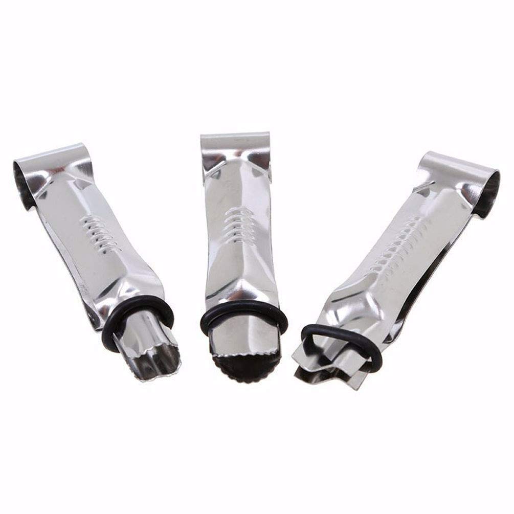 3 Pcs Stainless Steel Cake Lace Clips Fondant Cake Edge Decorating Tweezers Clamp Home Kitchen Baking Tools