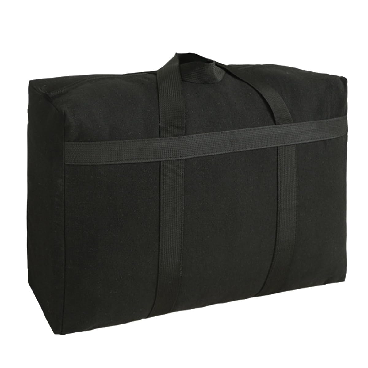 Iweik Canvas Extra Large Storage Bags Duffle Bags Organizer Bags For Space Saving Moving Storage (100L, Black)