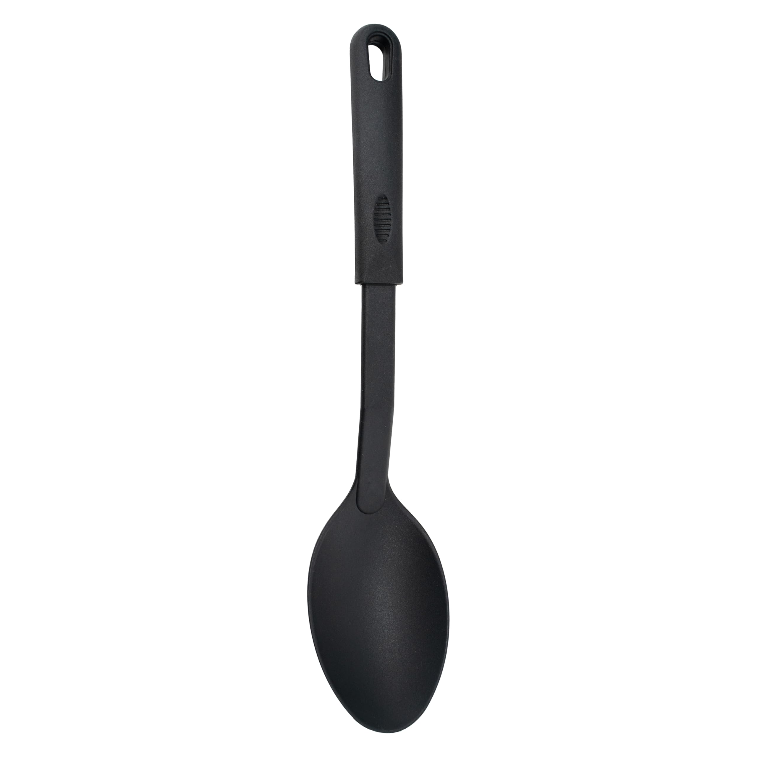 Norpro Nylon 12-Inch Solid Spoon, Pack Of 1, Black
