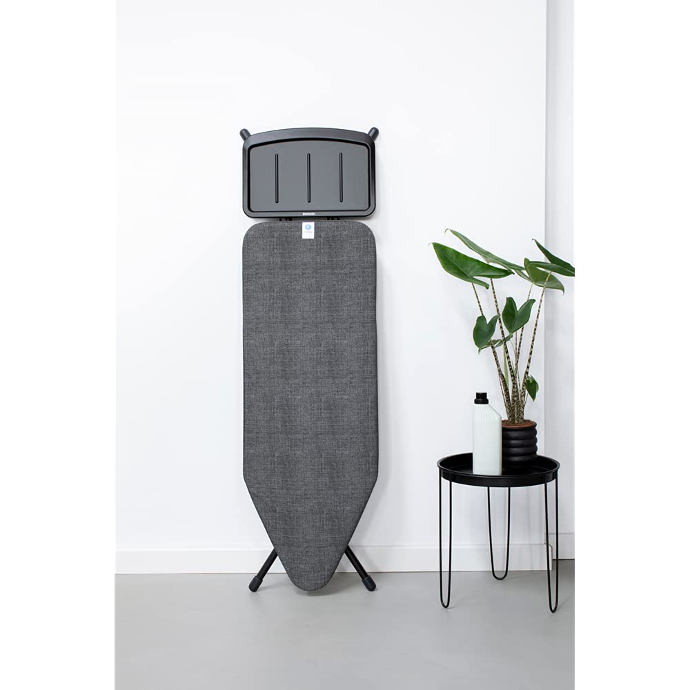 Brabantia - Ironing Board C - Extra Large Steam Iron Rest - Adjustable In Height - Non-Slip Rubber Feet - Cover And Pad - Foldab