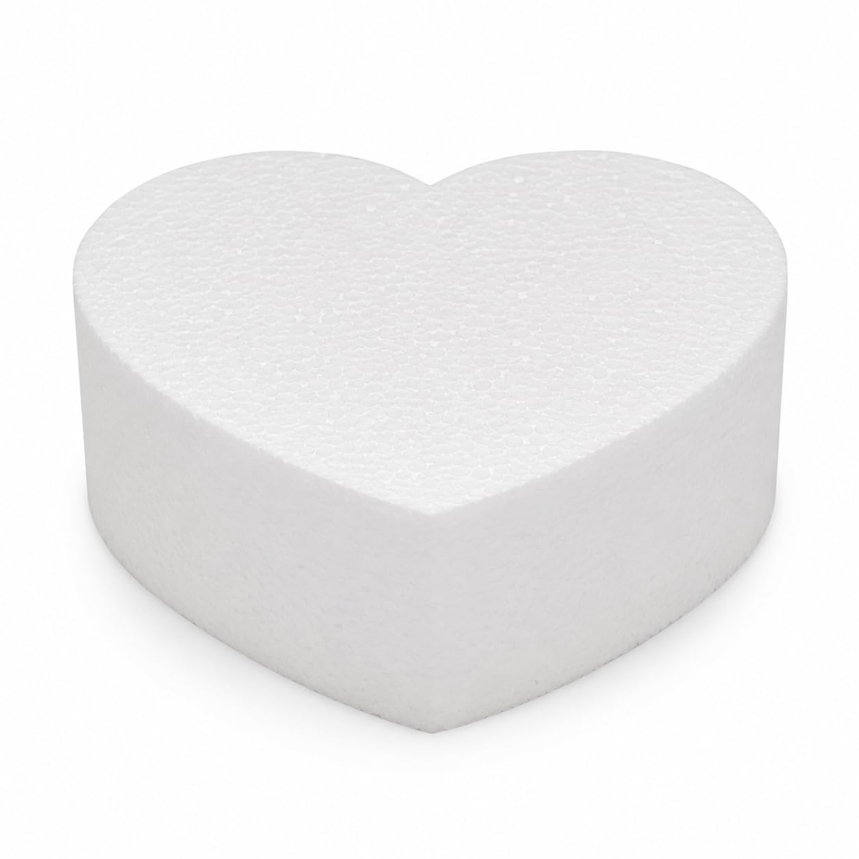 Oasis Supply Dummy Heart-Shaped Cake, 3 High x 8 Wide, White