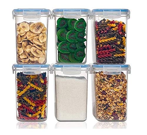 Rolett Airtight Food Storage Containers, Bpa Free Plastic Kitchen And Fridge Storage Container  1500Ml (Pack Of 3)