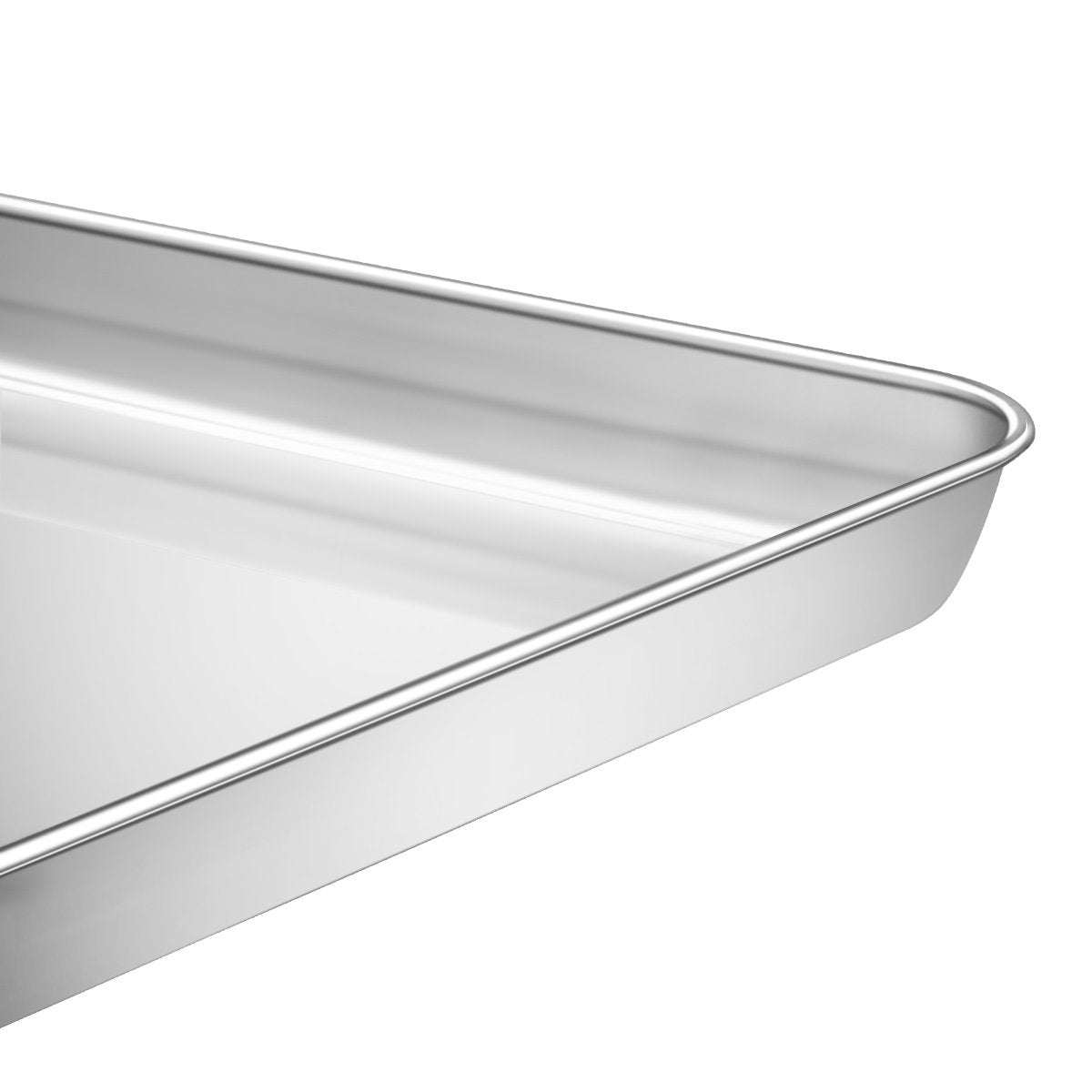 Baking Sheets 2 Pieces With A Rack, Hkj Chef Cookie Sheets And Nonstick Cooling Rack & Stainless Steel Baking Pans & Toaster Ove