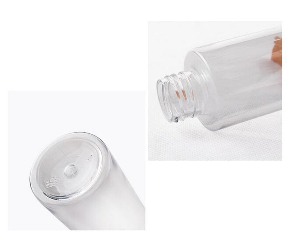3Pcs 150Ml/ 5Oz Empty Clear Refillable Plastic Toner Lotion Bottle Jar Container Travel Cosmetic Makeup Essential Oil Packing Bo