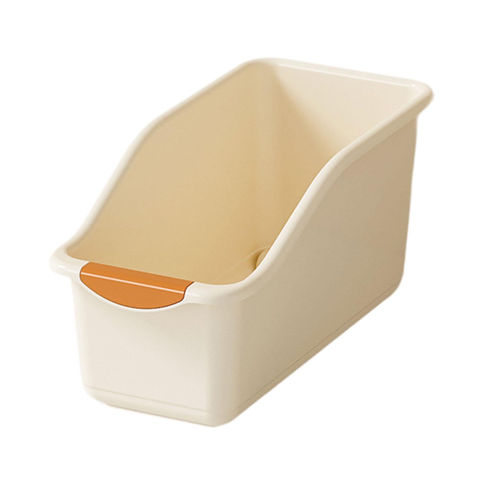 Atorse Kitchen Cabinet Organizer Bin Versatile Container For Cabinet Office Kitchen Low Cream Yellow S