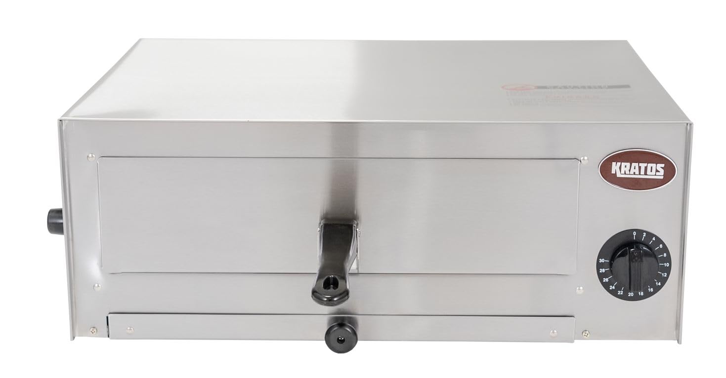 Kratos Commerical Countertop Oven - Single-Stack Electric Pizza/Snack Oven, 120V, 1450 Watts per Oven - Fits Pizzas up to 12 Dia