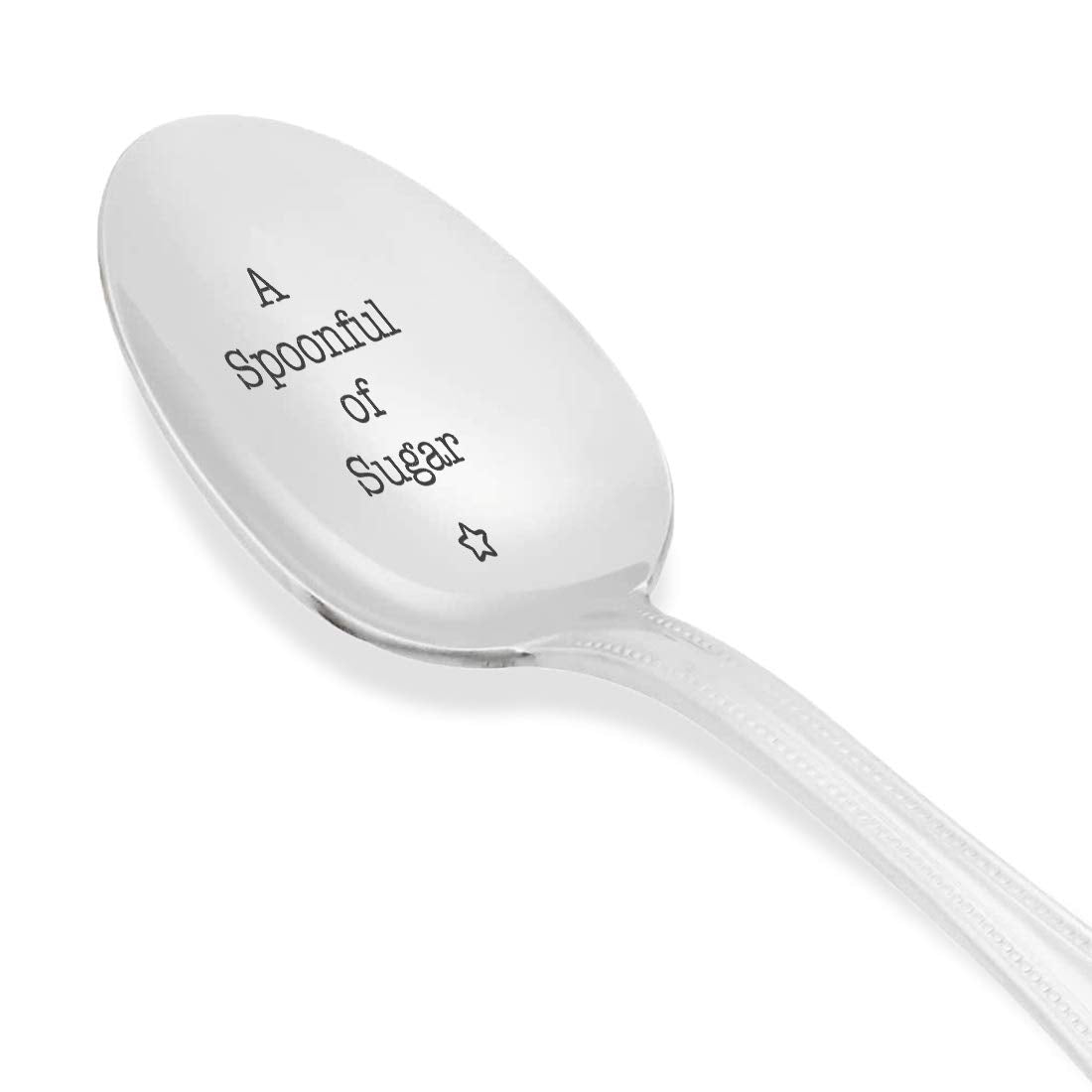 A Spoonful Of Sugar Mary Poppins Themed Teachers Day Music Lover Stainless Steel Spoons For Special Occasion - Machine Engraved