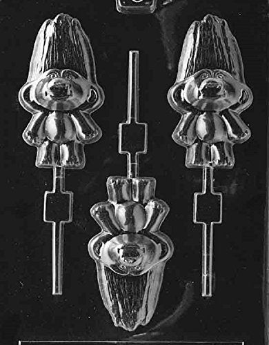 Grandmama'S Goodies K063 Troll Lollipop Chocolate Candy Soap Mold With Exclusive Molding Instructions