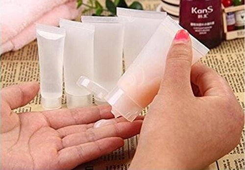 20Pcs 15Ml/0.51Oz Transparent Empty Refillable Plastic Soft Packing Tubes Bottle Container For Body Lotion Cosmetics Sample Sham