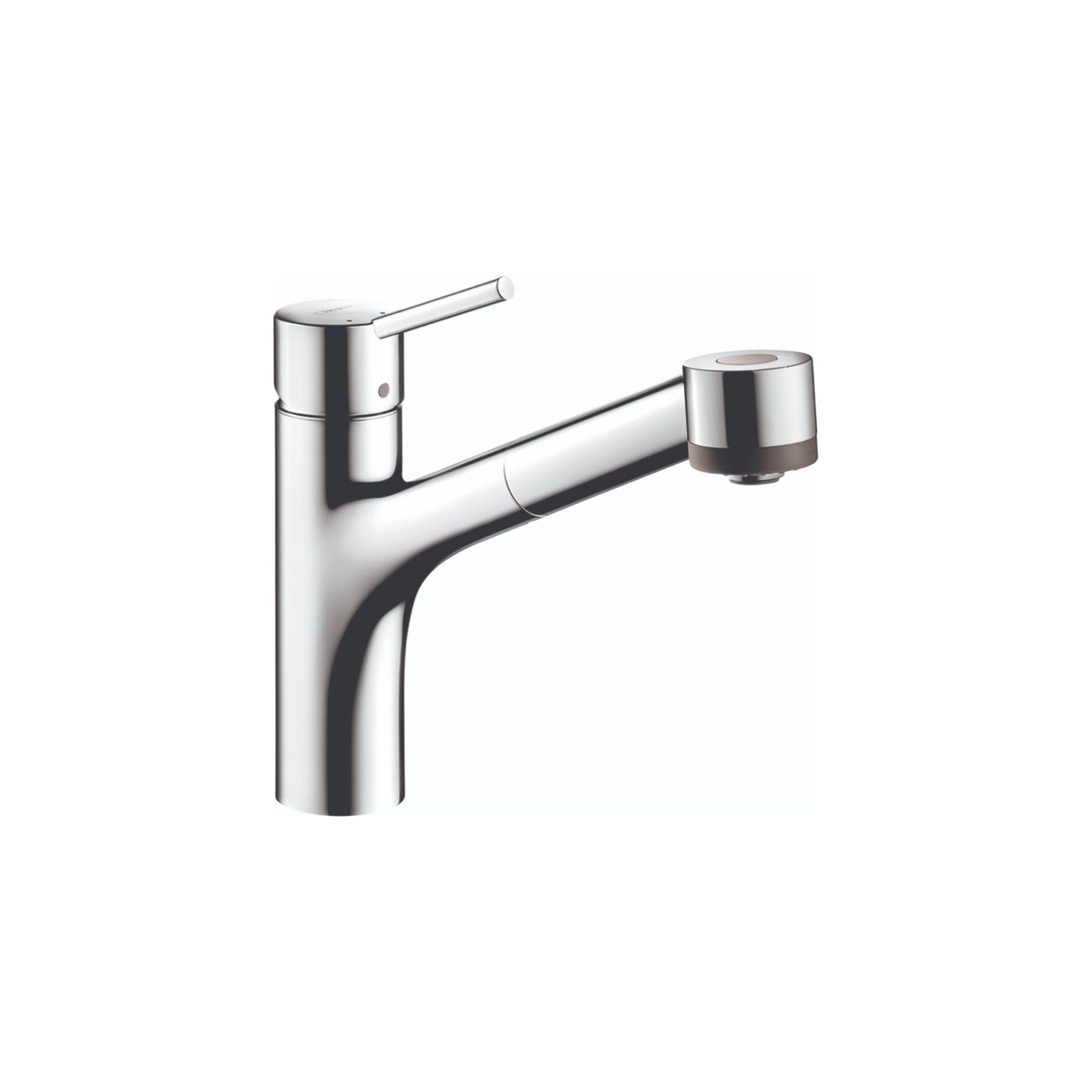 Hansgrohe Talis S Chrome Single-Handle Kitchen Faucet, Kitchen Faucets With Pull Out Sprayer, Faucet For Kitchen Sink, Chrome 06