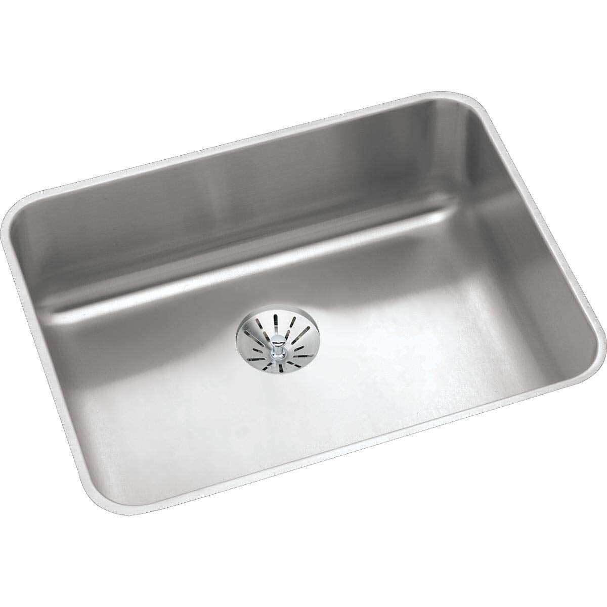 Elkay Lustertone Classic Stainless Steel, 23-1/2'' X 18-1/4'' X 4-3/8'', Single Bowl Undermount Ada Sink W/Perfect Drain